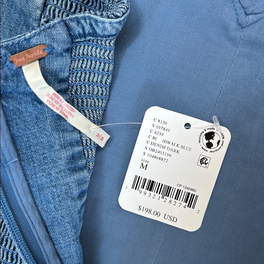 Free People Another Season Denim Midi Dress-NWT!! - Picture 11 of 13